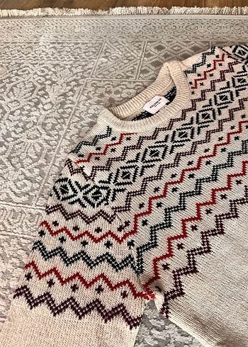 Desenli Erkek Triko Kazak - Görsel 2