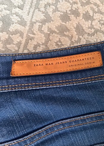 Erkek Normal Kesim Mavi Denim Jean - Görsel 5