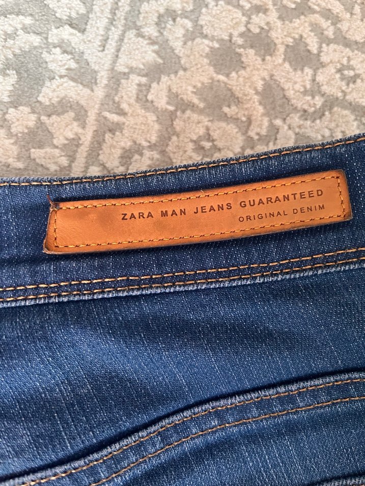 Erkek Normal Kesim Mavi Denim Jean - Görsel 5