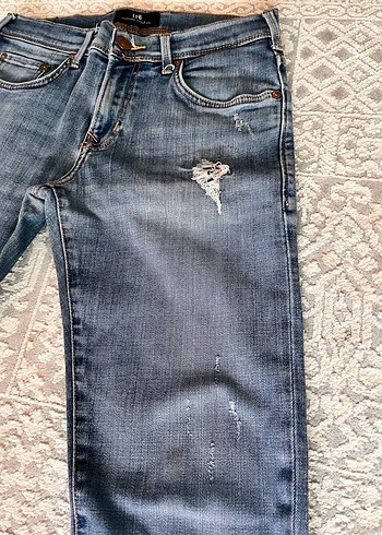 Erkek Mavi Denim Dar Kesim Jean - Görsel 2