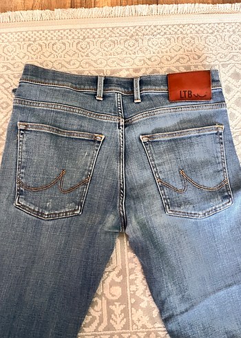 Erkek Mavi Denim Dar Kesim Jean - Görsel 6