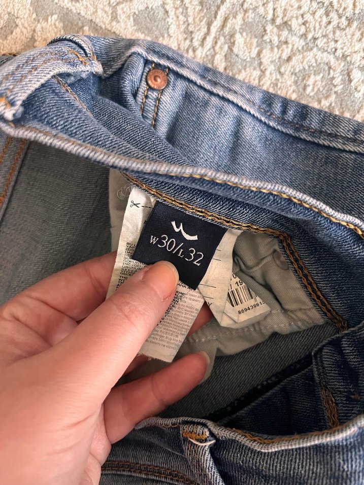 Erkek Mavi Denim Dar Kesim Jean - Görsel 5