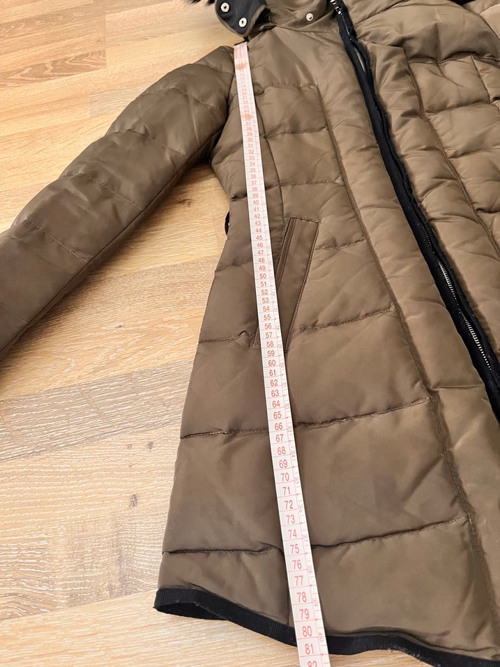 Zara Uzun Kadın Kışlık Mont - Görsel 5