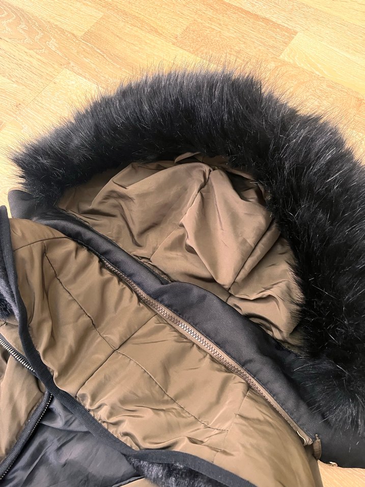 Zara Uzun Kadın Kışlık Mont - Görsel 4