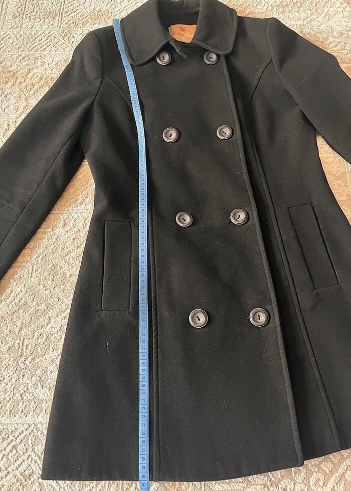 Siyah kaşe kaban - Görsel 3