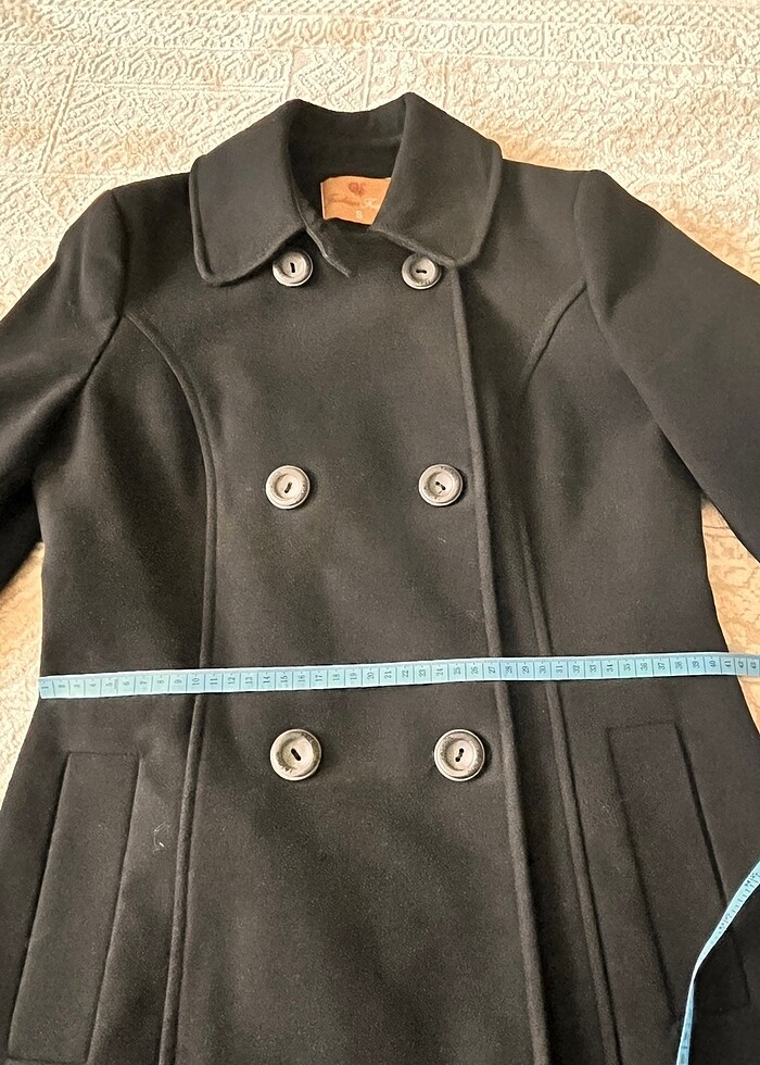 Siyah kaşe kaban - Görsel 4