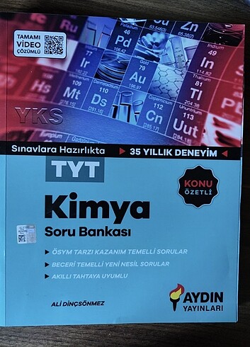 TYT Kimya soru bankası Aydın Yayınları 