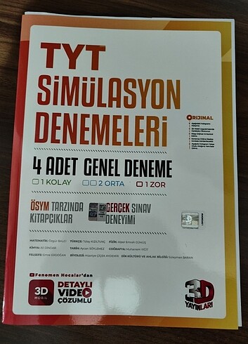 3D TYT 4lü deneme