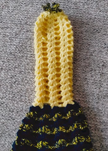 Sarı Gri Bağlamalı Fırın Eldiveni - Görsel 6