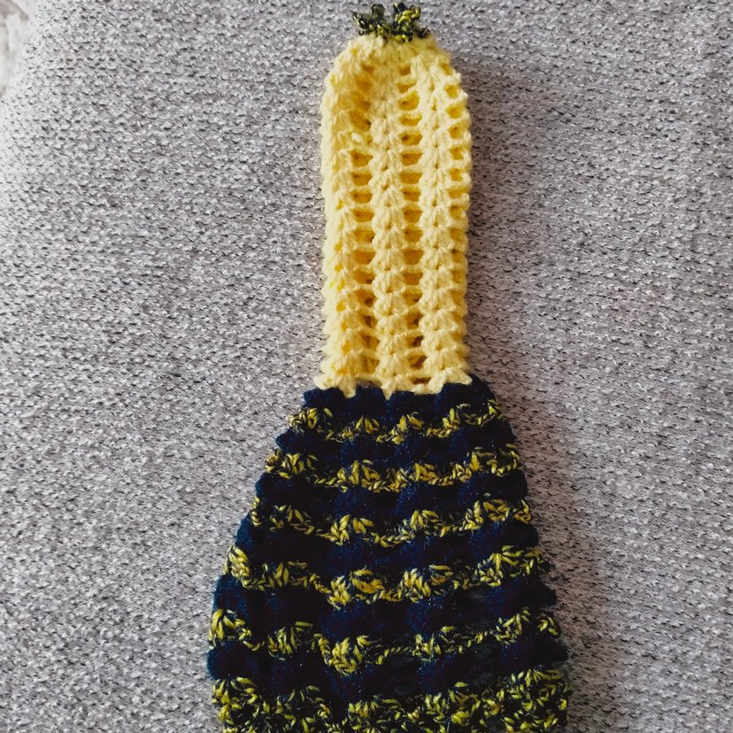 Sarı Gri Bağlamalı Fırın Eldiveni - Görsel 4