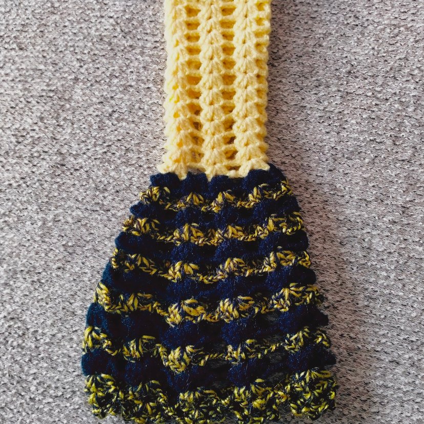 Sarı Gri Bağlamalı Fırın Eldiveni - Görsel 5