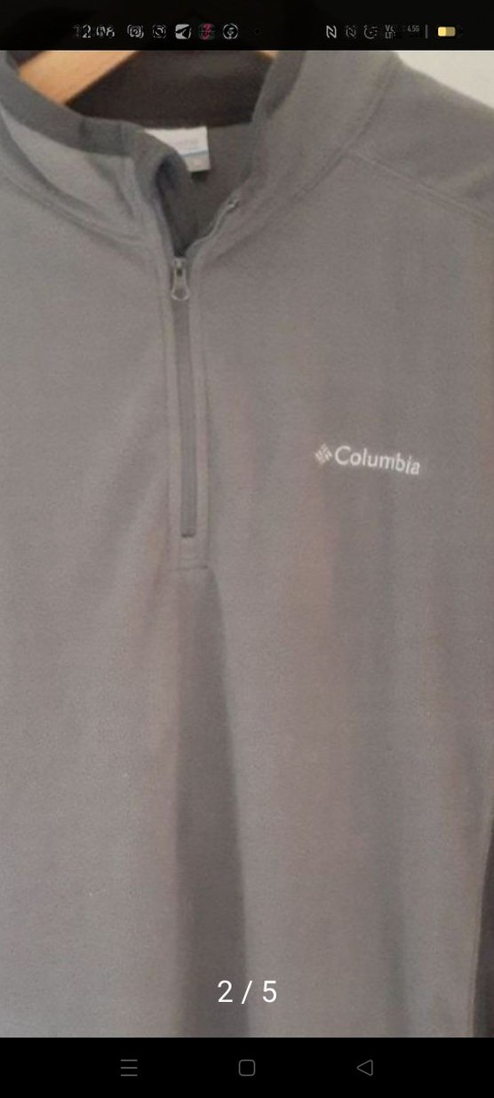 Columbia Gri Uzun Kollu Fermuarlı Polar - Görsel 5