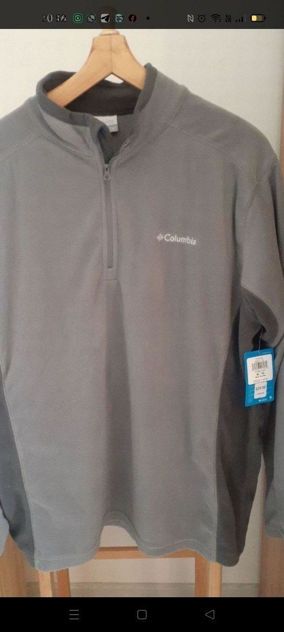 Columbia Gri Uzun Kollu Fermuarlı Polar - Görsel 3