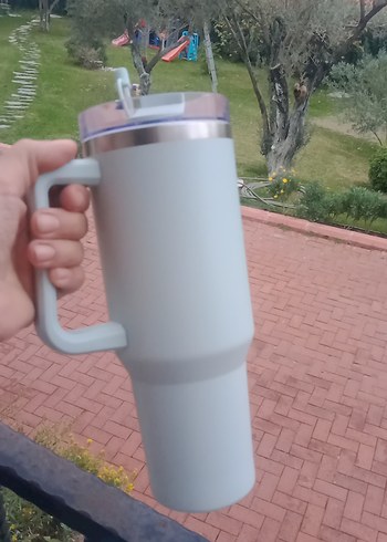 pipetli çelik suluk matara - Görsel 5