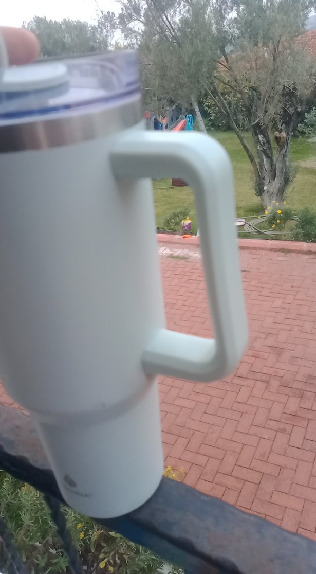 pipetli çelik suluk matara - Görsel 4