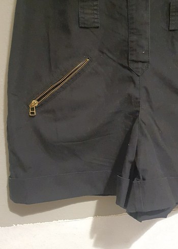 Siyah Kadın Kot Tulum - Görsel 2