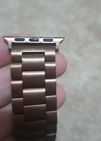 Bej Gri Metal Erkek Saat Kordonu - Görsel 2