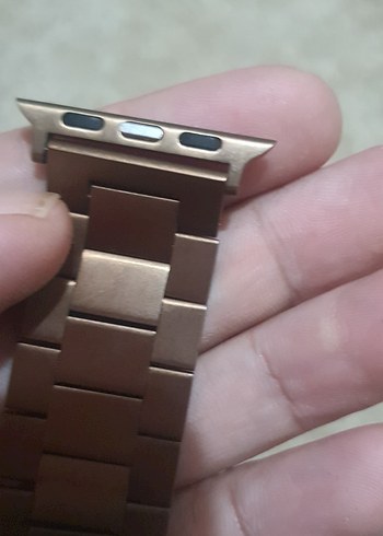 Bej Gri Metal Erkek Saat Kordonu - Görsel 3