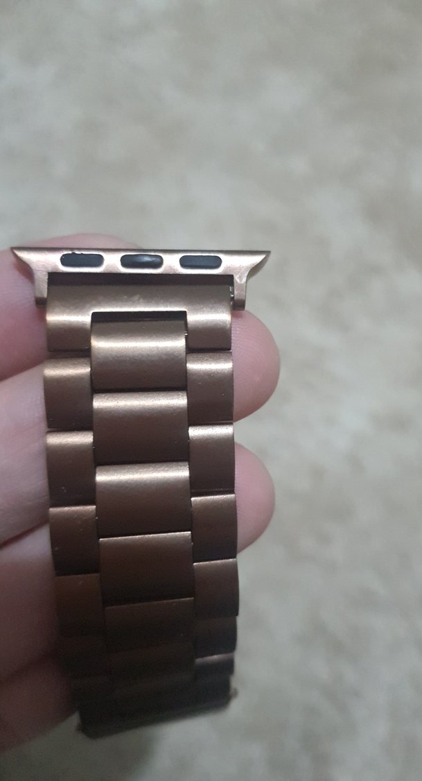 Bej Gri Metal Erkek Saat Kordonu - Görsel 2