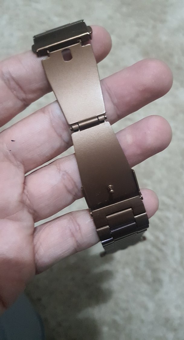 Bej Gri Metal Erkek Saat Kordonu - Görsel 5