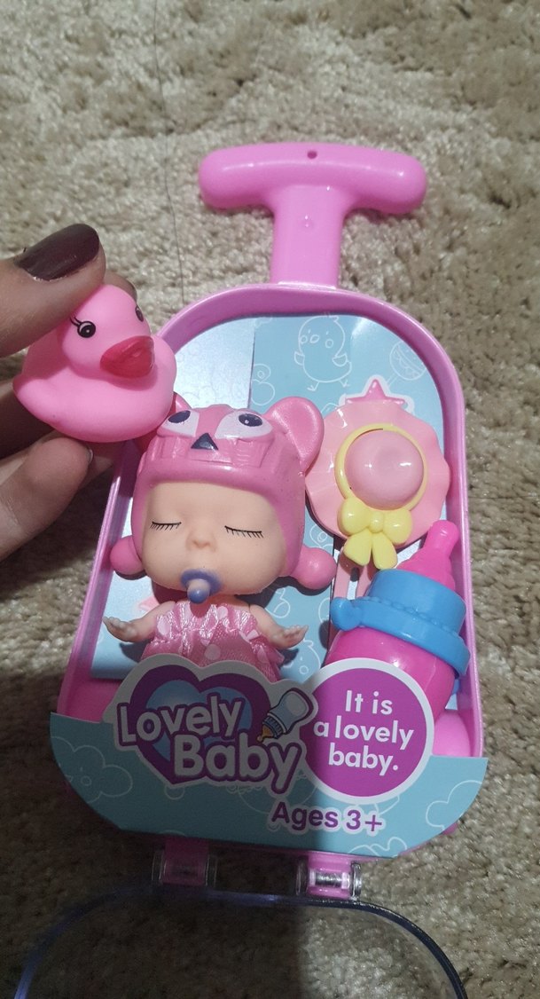 Pembe Pastel Bebek Oyuncak Seti - Görsel 5