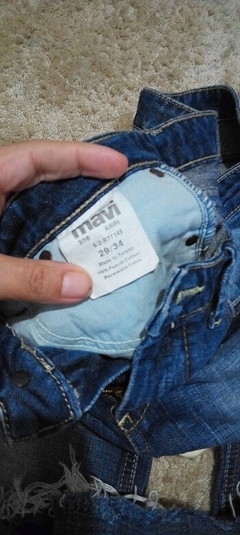 29 Beden lacivert Renk Kot pantolon