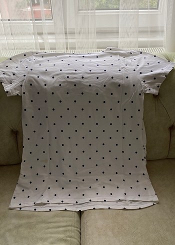 Baskılı Pamuklu Hamile Tişörtü - Görsel 3