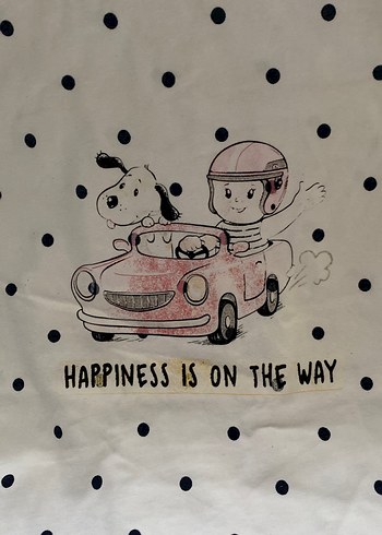 Baskılı Pamuklu Hamile Tişörtü - Görsel 2