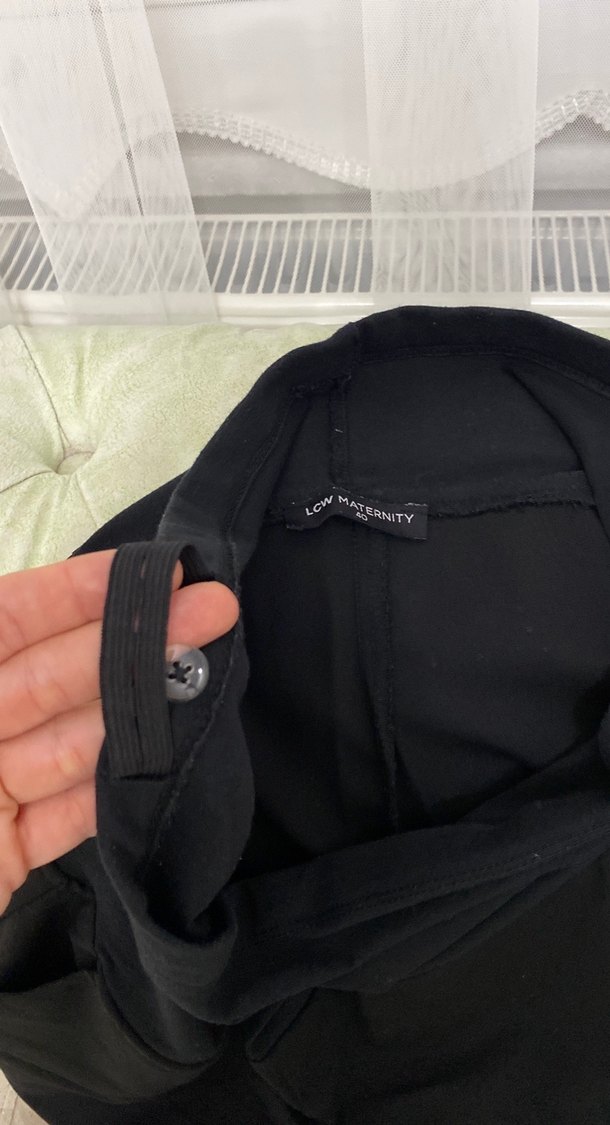 Siyah Kadın Midi Kumaş Pantolon - Görsel 4