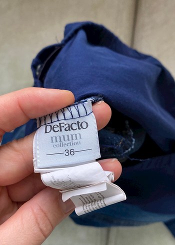 Koyu Mavi Hamile Kot Pantolon - Görsel 4