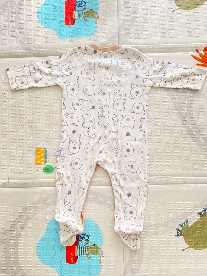 Uzun Kollu Baskılı Bebek Tulum - Görsel 2