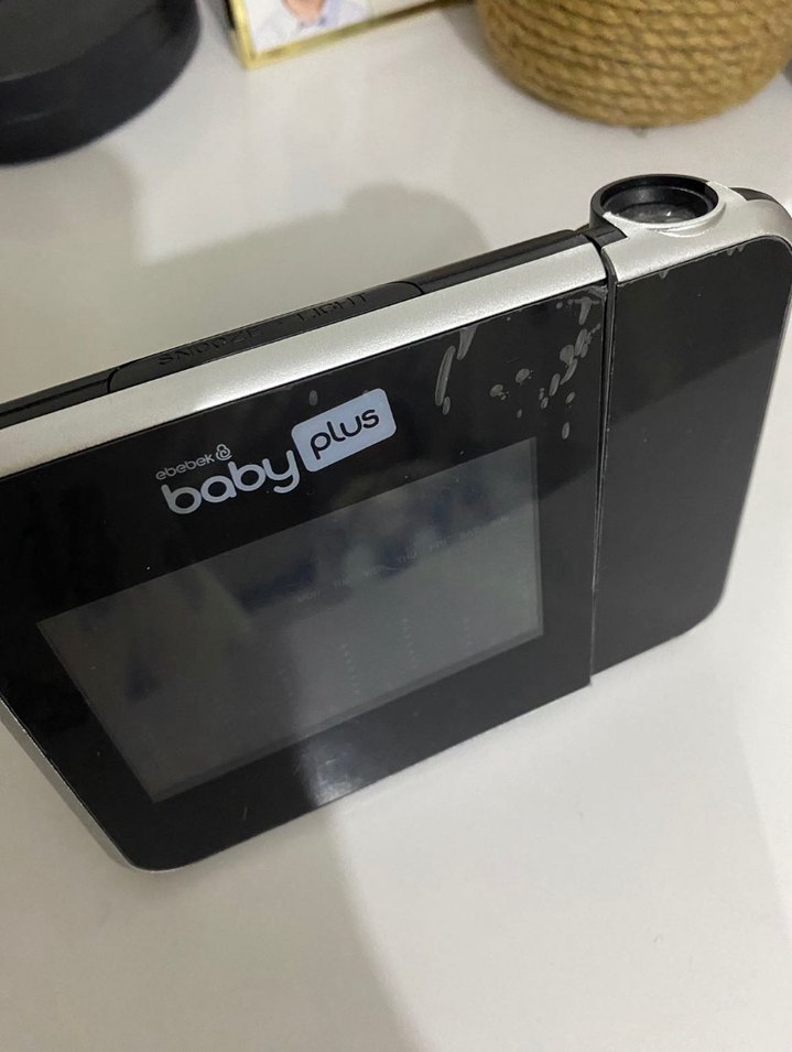 Baby Plus Renkli Sıcaklık ve Nem Ölçer Saat yeni hiç kullanılmad - Görsel 2