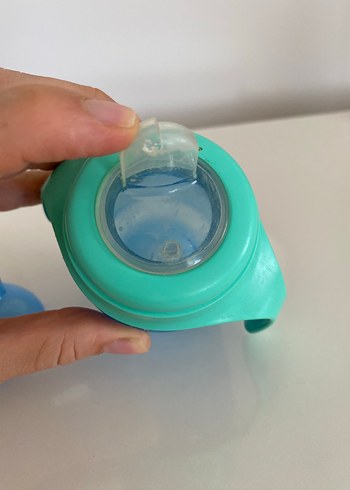 Mavi Bebek Biberonu Tutacaklı - Görsel 2