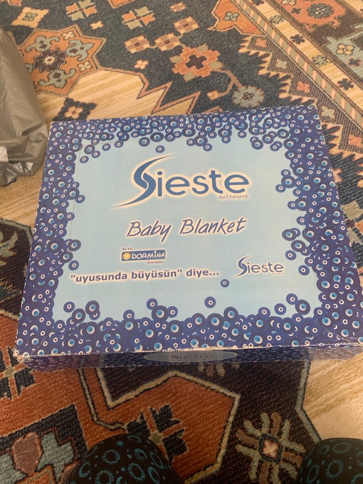 Mavi Baskılı Çocuk Battaniyesi - Görsel 3