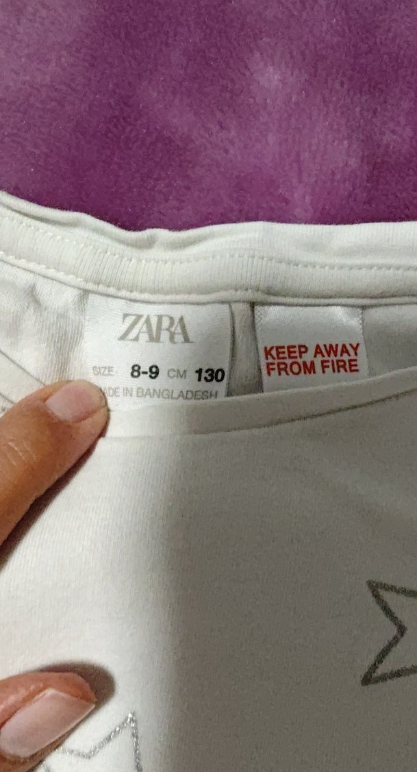 Kız Çocuk Nakışlı Beyaz Pijama Takımı - Görsel 2