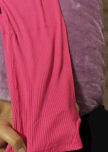 Kız Çocuk Pembe Salaş Piliseli Eşofman Altı - Görsel 6