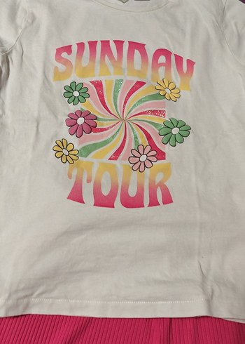 Kız Çocuk Pembe Salaş Piliseli Eşofman Altı - Görsel 2