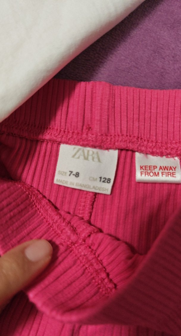 Kız Çocuk Pembe Salaş Piliseli Eşofman Altı - Görsel 5