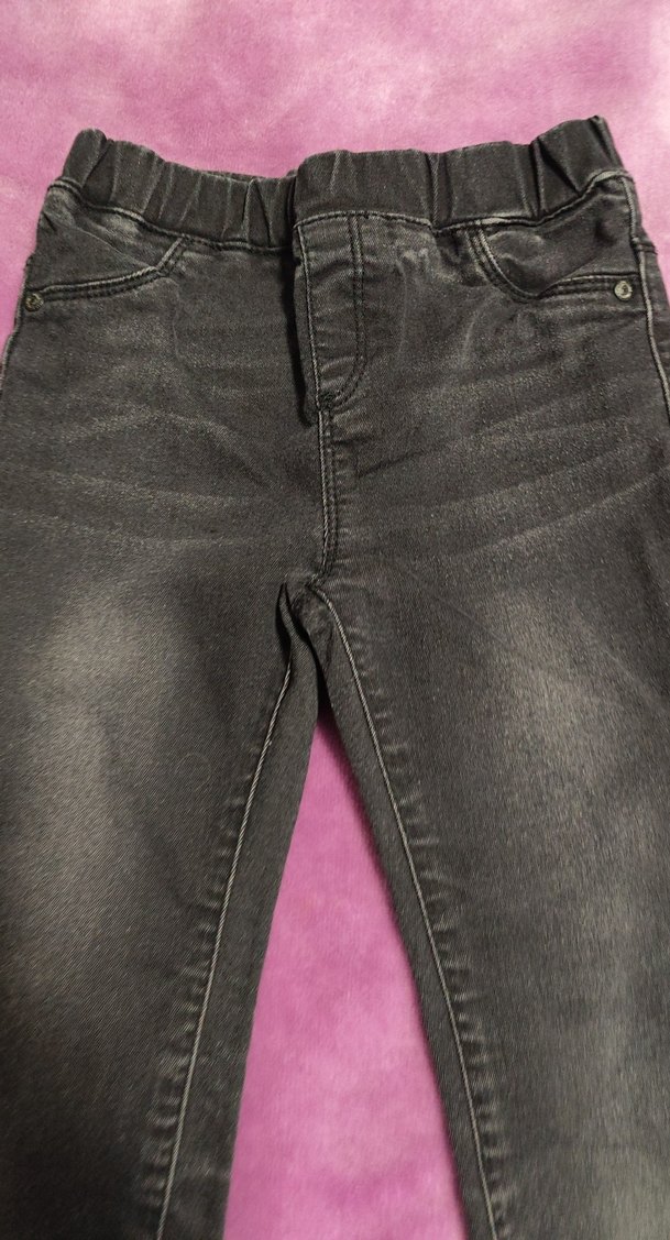 Erkek/kiz Çocuk Gri Dar Kesim Kot Pantolon - Görsel 2