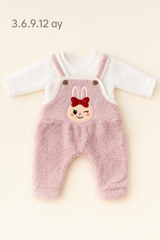 Kırmızı kurdale nakışlı versoftlu takım - Görsel 2