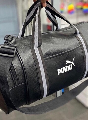 Silindir unisex spor çantası puma