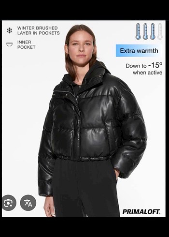 Oysho primaloft şişme mont