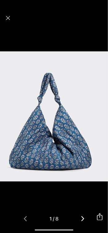 Oysho çiçek baskılı tote büyük çanta