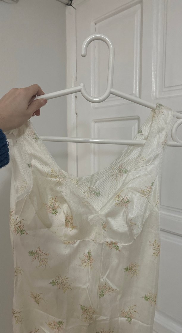 Vintage Mini Gecelik Straplez Midi Boy - Görsel 3