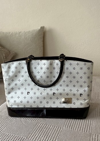 Beyaz Desenli Deri Kadın Çanta - Görsel 3