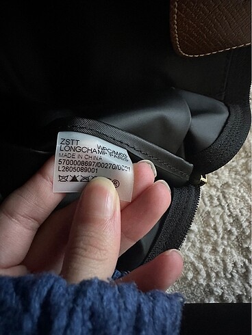 Beden Longchamp m siyah renk çanta