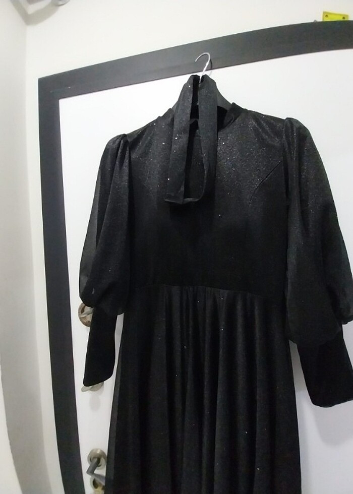 Siyah simli abiye - Görsel 2