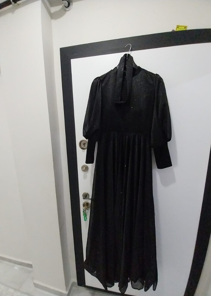 Siyah simli abiye - Görsel 3