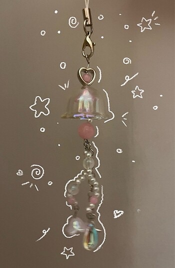 Jellyfish charm (pembe)