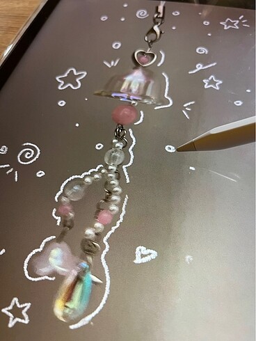 diğer Beden pembe Renk Jellyfish charm (pembe)